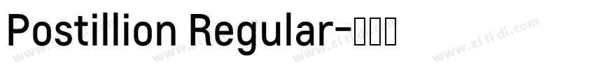 Postillion Regular字体转换